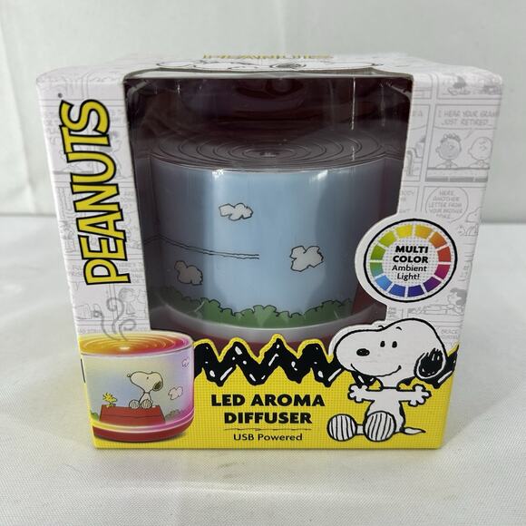 PEANUTS SNOOPY LED AROMA DIFFUSER New Sealed Box PEANUTS - Picture 1 of 9